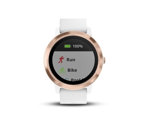 Garmin Vivoactive 3 Różowe Złoto z Białym Paskiem - 436591 - zdjęcie 2